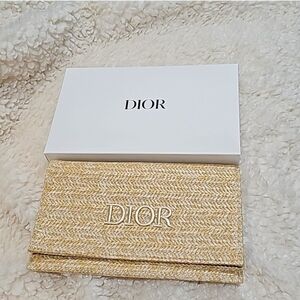 Dior Chic Wooved  Textured. Clutch Handbag